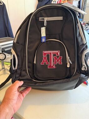Texas A&M Black Logo Backpack - Men's College Gear  premium laptop backpack